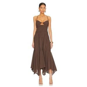 Revolve Tahlia Dress in Chocolate size XS NEW